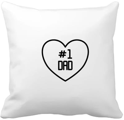 Akyol - #1 dad Kussen hoes - Papa - vader op nummer 1 - vader cadeautjes - vaderdag - verjaardag - geschenk - kado - vader artikelen - 40 bij 40 cm