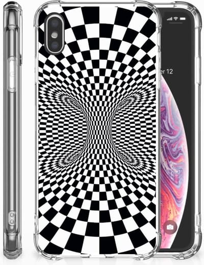 TPU Case Anti-Shock voor Apple iPhone Xs Max Shockproof Case Illusie