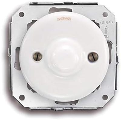 Blindplaat Porselein - Afdekplaat - Afwerking Elektrisch - Wit Porselein - 1 Stuk - Wit