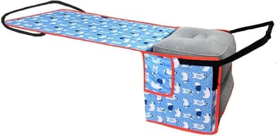Reis Voetensteun - Vliegtuig Bed - Comfortabel Reizen - Compact Opvouwbaar - 8 oz Lichtgewicht - Grijs
