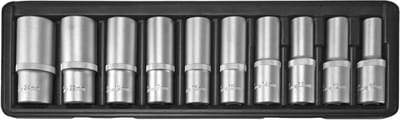 SW-Stahl diepe inzetstukken 10 stuks, 1/2 inch, 05630L