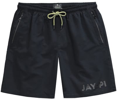 JAY-PI - Heren - Zwemshort beachwear elastische band ritszakken - Zwart - Maat 7XL
