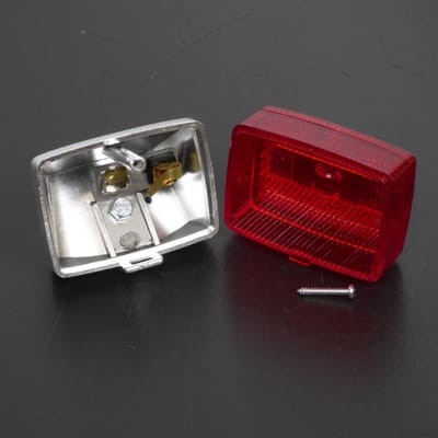 RSM-achterlicht voor Peugeot 50 103 SP-bromfiets, chroom/rood, nieuw