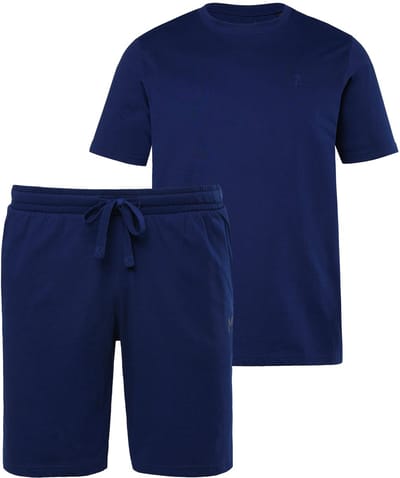 Men Plus - Heren - Pyjama kort model - Nachtblauw - Maat L