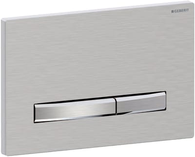 Geberit Sigma50 bedieningsplaat - 2-toets spoeling - vierkant - dualflush - chroom geborsteld