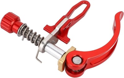 Zadelpen Klem - Zadelpenklem Snelspanner - Fiets Zadel Verstellen - Snelle Ontgrendeling - 31.8 mm - Rood