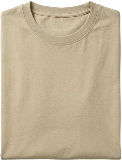 Heren T shirt - Oversized T shirt Heren - GB6530-16 - Licht Bruin - Maat L