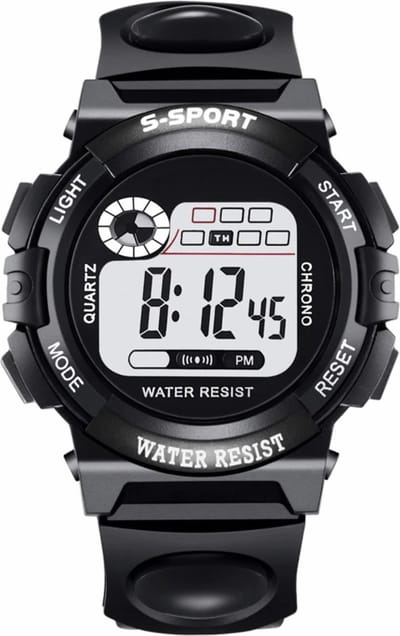 Fako Bijoux® - Kinderhorloge - S-Sport Classic - Zwart