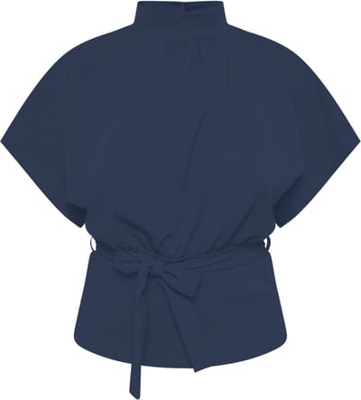 SISTERS POINT Girl-top6 - Dames Top - Navy - Maat L