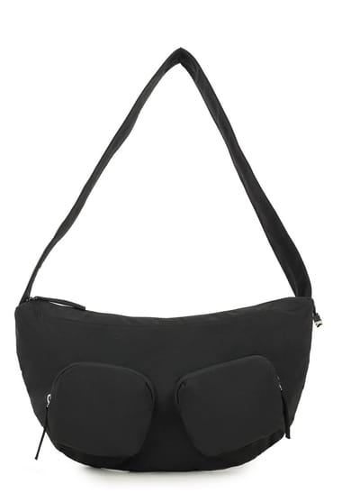 Giuliano Nylon crossbody heuptas Miloua - Dames - Zwart