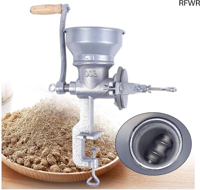 RFWR® Handmatige graanmolen met 14 cm trechter voor bonen en koffie