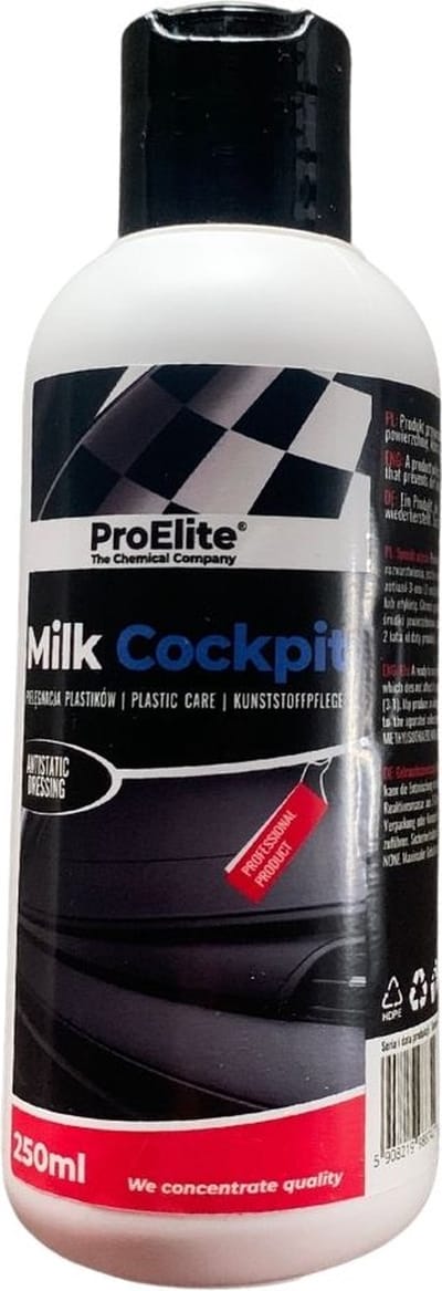 Pro Elite | Cockpit spray voor auto | 250 ML | Flacon | Anti statisch | Interior clean | Auto wassen | Reiniger auto | Cleaner | Auto wassen | Car cleaning