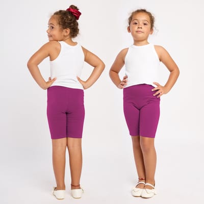 Merry Style MS-MS10-132-LE Meisjes Leggings - Sport - Vrijetijdsbroek - Kort – Viscose - Sporbroek - Yogabroek - Fuchsia2 - 128