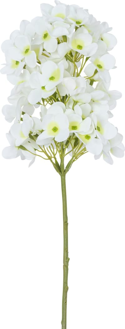 Easyplants | Kunstbloem Sneeuwbal Real Touch Wit 58 cm | Zijde | Nepbloemen | wit | Onderhoudsvrij | Kant-en-klaar
