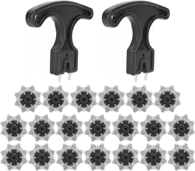 20 Stuks Golf Schoenspikes, Antislip Vervangingen met Nageltrekker voor Golf Schoenen en Verbeterde Grip