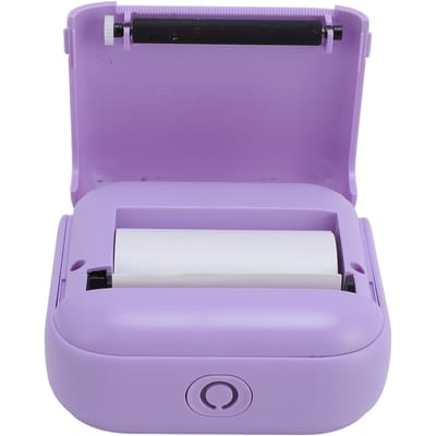 Kleine Thermische Printer BT 203dpi Draagbare Zakprinter voor Bon Foto Memo Foute Vraag Printer paars