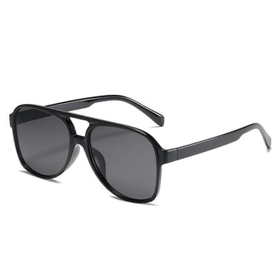 Retro Aviator Zonnebril - Zwart | Fashion Favorite