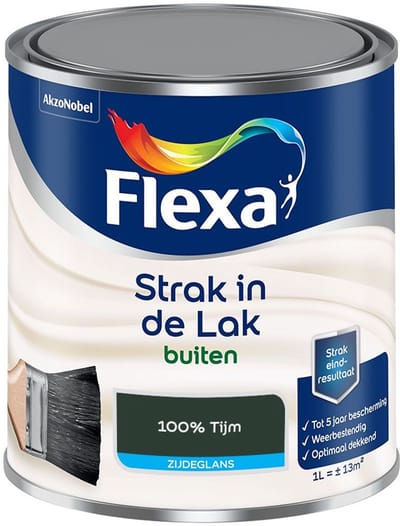 Flexa - Strak In De Lak Buitenlak Zijdeglans - 100% Tijm - Mengverf - 1 L