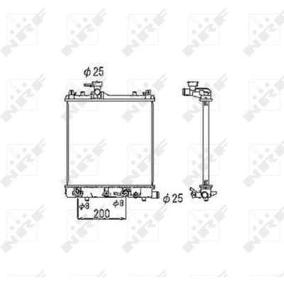 Radiator, motorkoeling NRF 53445