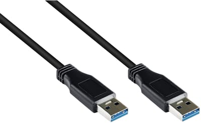 Pro USB 3.0 A/A - Zwart - 0.50m