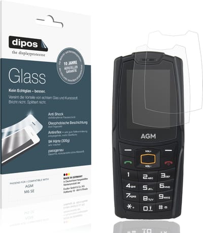 dipos – 2x Matte Pantserfolie geschikt voor AGM M6 SE | 9H Screenprotector