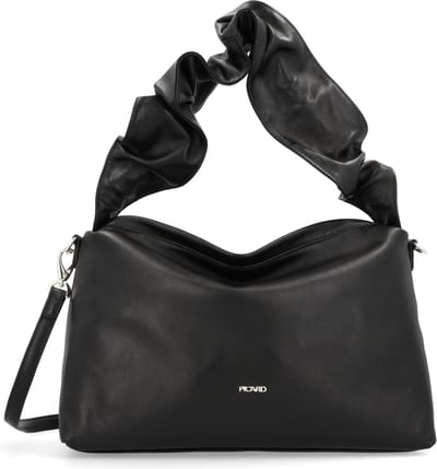 PICARD Leren Schoudertas Night Out Shoulder Bag Black Zwart