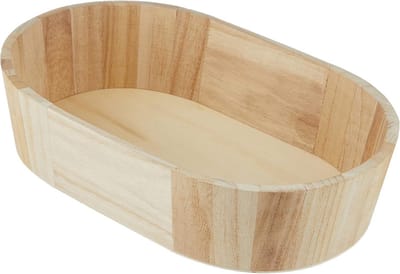 Solidchoice - Houten Mand Ovaal 30 x 19 cm