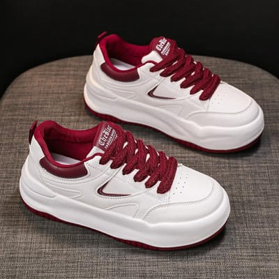 Dames Hoge Zool Witte Schoenen Ins Veelzijdig Sport Casual Board Schoenen Lente Nieuwe Mode 40