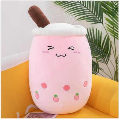 24/70cm Peluche Réaliste Bubble Tea Peluche Thé au Lait Boba Peluche Douce Peluche Câlin Oreiller Boules Tasse de Thé Bubo Coussin Cadeau Fille 24CM