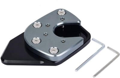 Universele Motorfiets Zijstandaard Verlengstuk Antislip Voetplaat Aluminium CNC