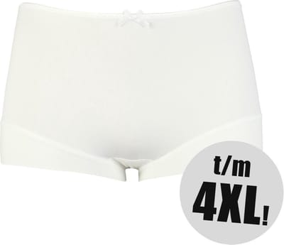 RJ Pure Color Dames Short Ivoor 3XL