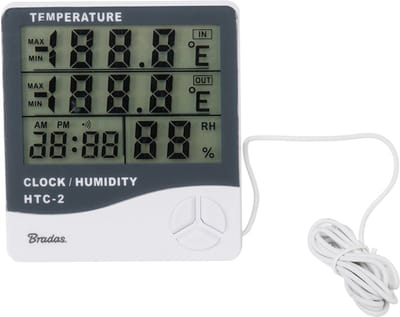 Bradas weerstation met buitentemperatuursensor White Line