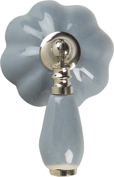 Clayre & Eef Deurknop 4x8x6 cm Grijs Keramiek