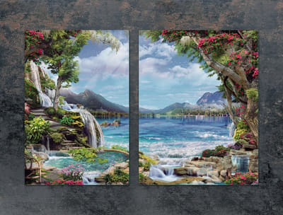 TMK ArtDeko Serie - Snijplank van Glas - Motief GÓRY - 75x52 cm - Veilig en Decoratief