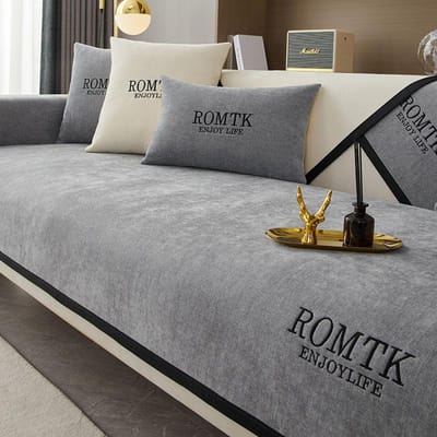 Chenille Bankhanddoek voor Woonkamer Bankhoes Antislip Modulaire Bankhoezen L-Hoekbanken Handdoek Huisdieren Meubelbeschermer 1pc 45x45 pillowcase