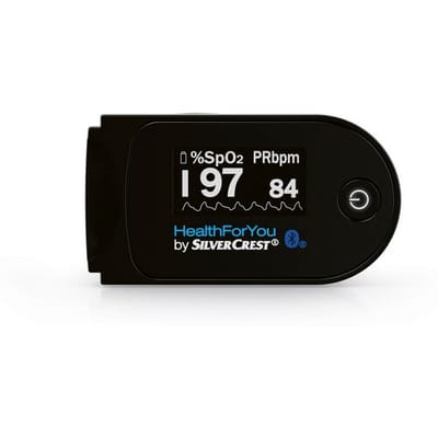 HealthForYou by Silvercrest Pulsoximeter - Saturatiemeter - Zuurstofsaturatie (SpO2)