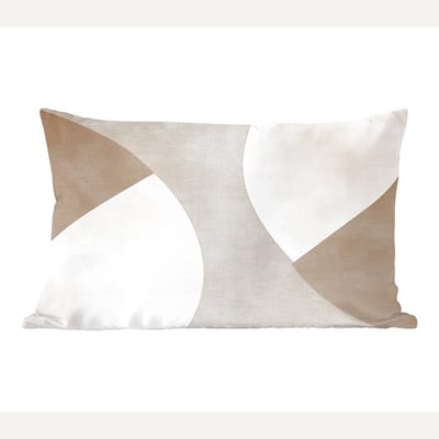 Sierkussens - Kussentjes Woonkamer - 60x40 cm - Bruin - Japandi - Abstract