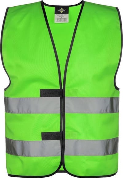 KX500 Korntex Veiligheidshesje volwassen EN ISO 20471 / EN 1150 - Maat S - Unisex – Neon Groen