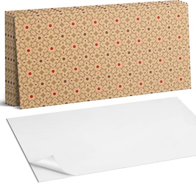 Coloray Plaktegels - Bloemenpatroon in een gaas Wandtegel Zelfklevend - 60 cm x 30 cm - Beige Plaktegels - 6 stuks - Rechthoek PVC Tegels - Plaktegels Keuken - Zelfklevende Vloertegels Badkamer - Vinyl Tegels Zelfklevend - Zelfklevende Wandtegels