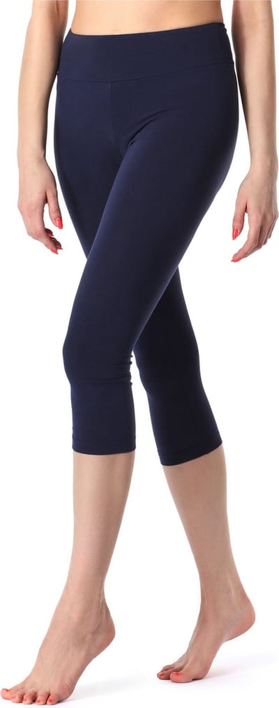 Merry Style MS-MS10-220-LE Dames 3/4 Leggings - Sport - Vrijetijdsbroek - Capri - Viscose - Sporbroek - Yogabroek - Marine - XS