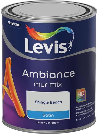 Levis - Ambiance Mur Satin Mix - Shingle Beach - Mengverf - 1 L