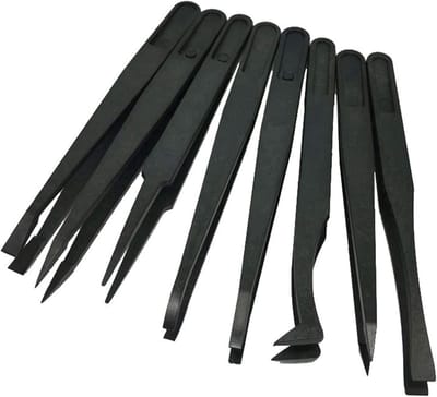 Antistatische pincetten set van 8 stuks voor elektronica, sieraden maken en laboratoriumwerk