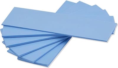 Thermische Koelpads Set (6-Pack) voor CPU, GPU, SSD - Hoge Geleidbaarheid 6.0 W/mK