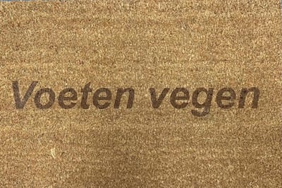 Deurmat met tekst - Kokosmat - Voeten vegen - Humor - Mat