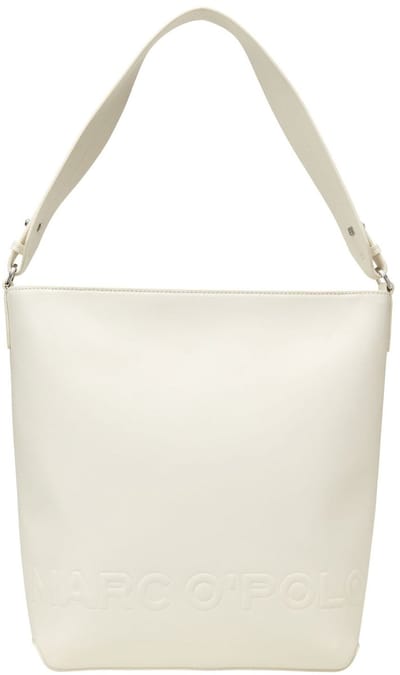 Marc O'Polo Schoudertas Vanja Hobo Bag Natural Cotton Crème