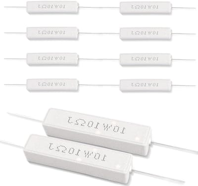Keramische Weerstand - Componenten Set - DIY Projecten - 5% Tolerantie - 10 Watt - Grijs