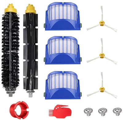 1 set Filter en borstel set geschikt voor iRobot Roomba 600 series 605 615 616 620 621 630 635 650 652 660 665 671 680 690 691 695