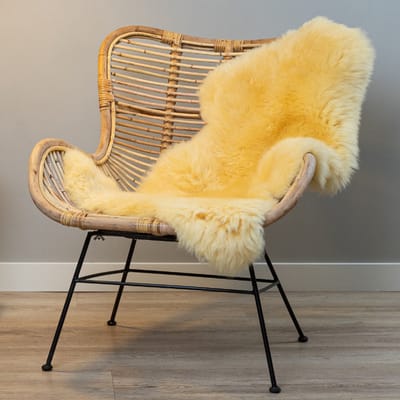 WOOOL Schapenvacht - Medicinaal Longwool XS (80x45cm) Baby - Veilig & Zacht - BabyCare - ECO+