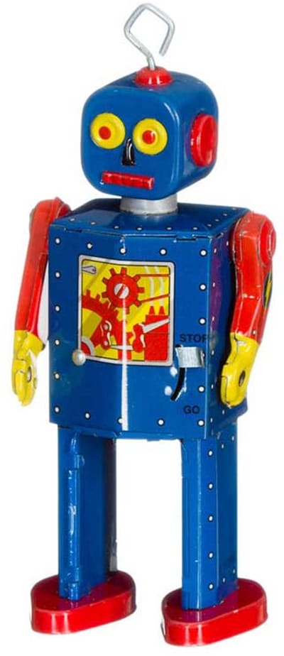 St. John MRX Blikken Robot Neutron– Handgemaakt Collectors Item – Retro Vintage Robot – 13 cm – Luxe Cadeauverpakking