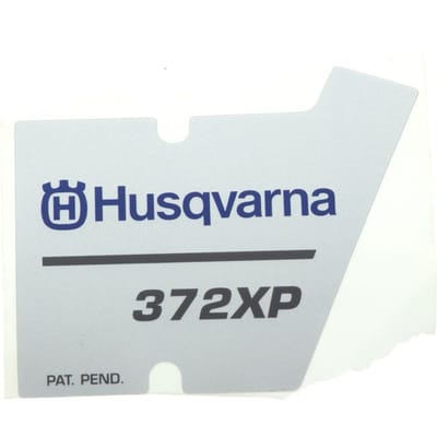 Husqvarna 372xp starterkap sticker